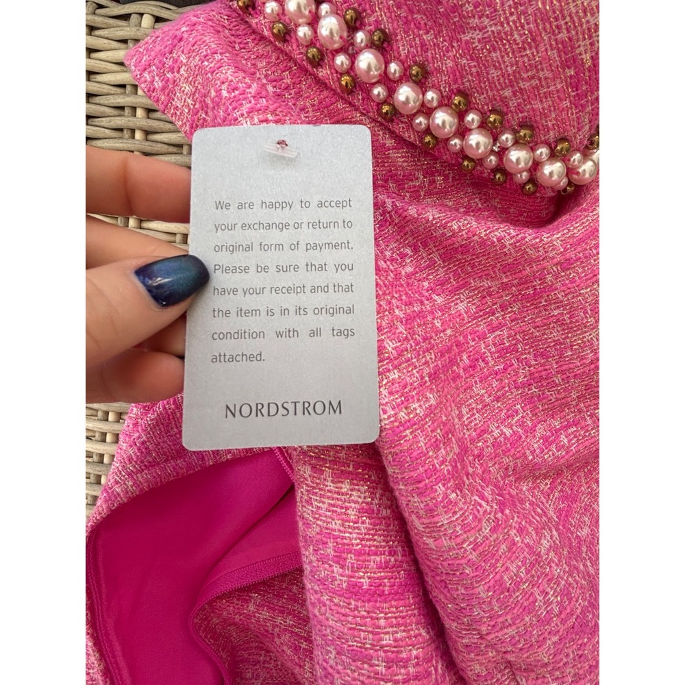 Lilly Pulitzer NWT Portia Beaded Sheath Dress 12 tweed classic preppy party - Picture 7 of 12